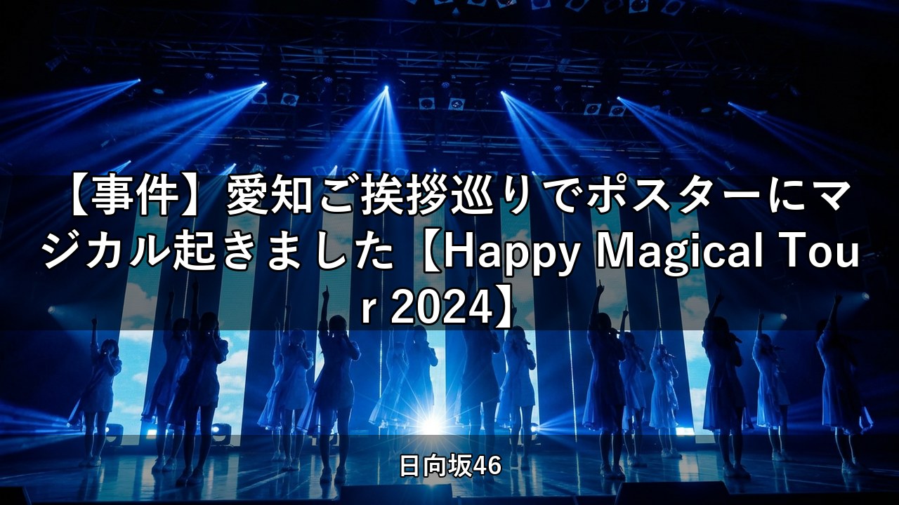 【事件】愛知ご挨拶巡りでポスターにマジカル起きました【Happy Magical Tour 2024】