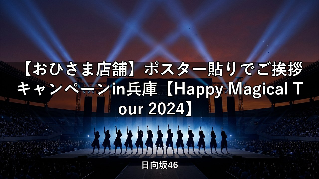 【おひさま店舗】ポスター貼りでご挨拶キャンペーンin兵庫【Happy Magical Tour 2024】