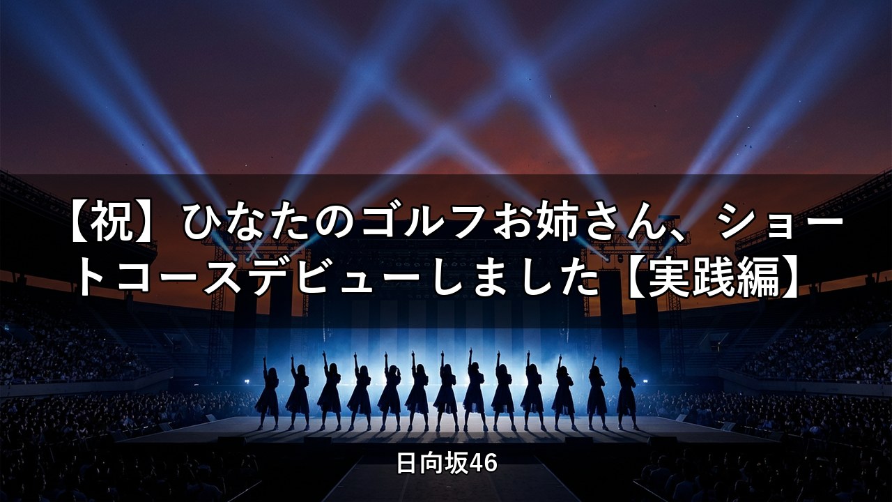 【祝】ひなたのゴルフお姉さん、ショートコースデビューしました【実践編】｜佐々木久美・高本彩花出演【日向坂ちゃんねる】