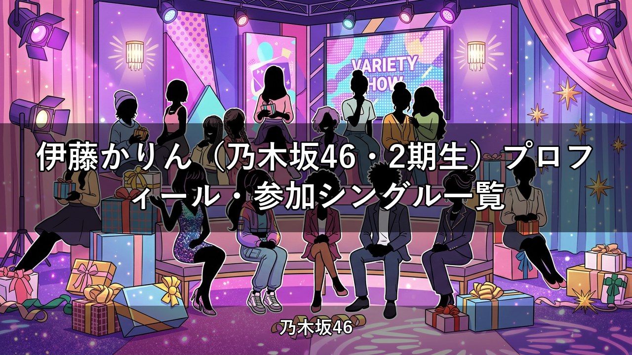 伊藤かりん（乃木坂46・2期生）プロフィール・参加シングル一覧