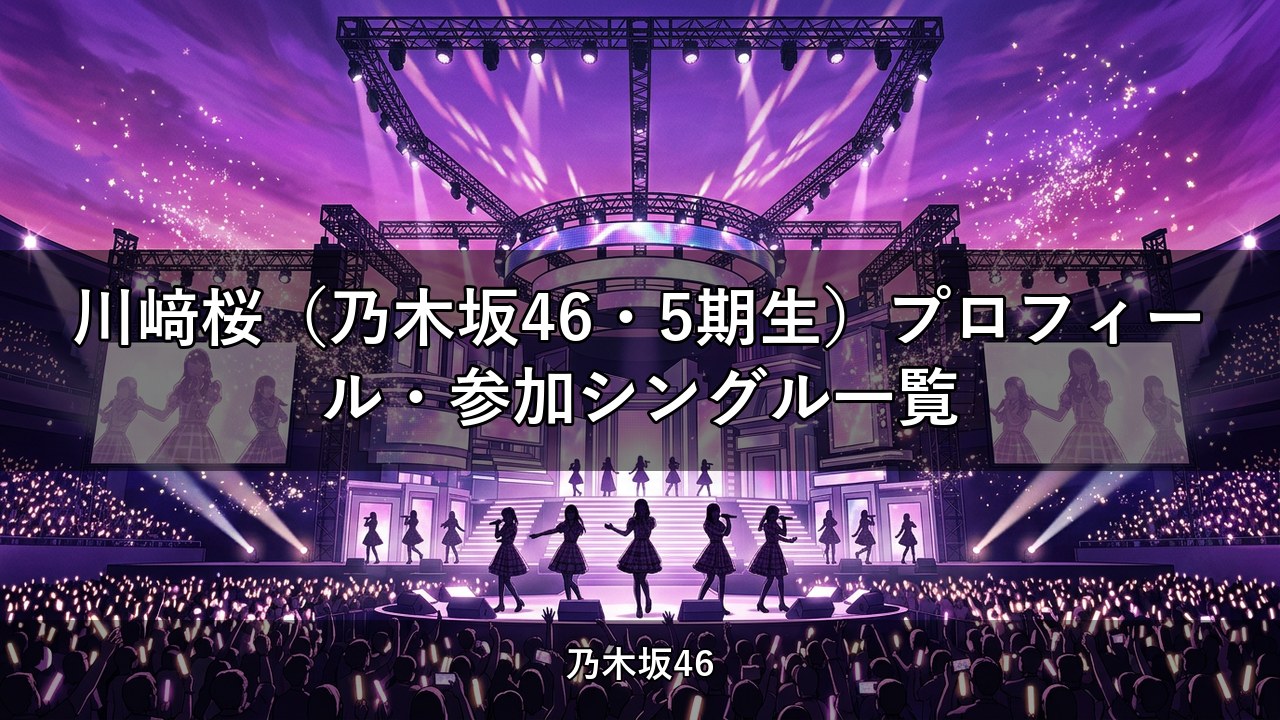 川﨑桜（乃木坂46・5期生）プロフィール・参加シングル一覧