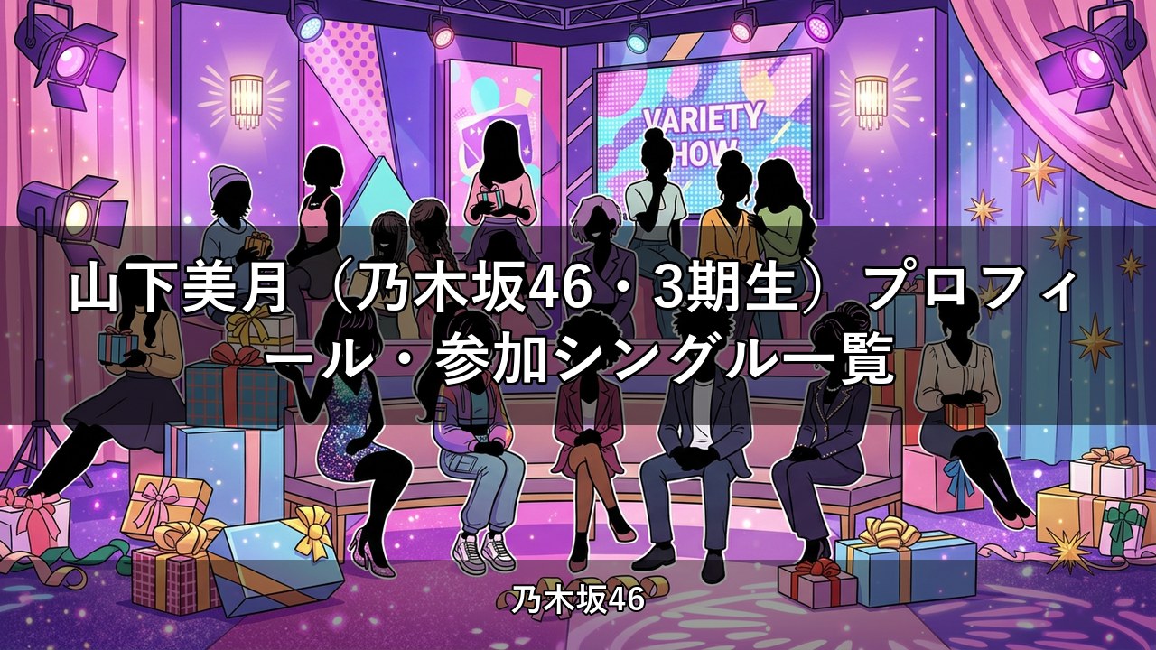 山下美月（乃木坂46・3期生）プロフィール・参加シングル一覧
