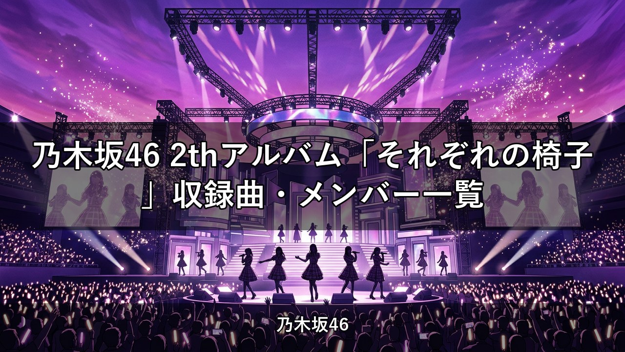 乃木坂46 2thアルバム「それぞれの椅子」収録曲・メンバー一覧