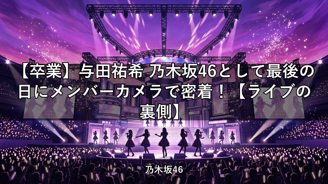 【卒業】与田祐希 乃木坂46として最後の日にメンバーカメラで密着！【ライブの裏側】｜与田祐希・梅澤美波ほか出演【乃木坂配信中】