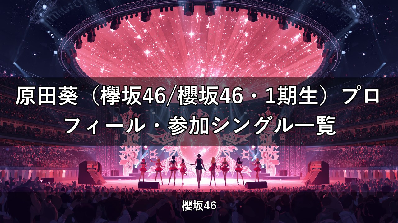 原田葵（欅坂46/櫻坂46・1期生）プロフィール・参加シングル一覧