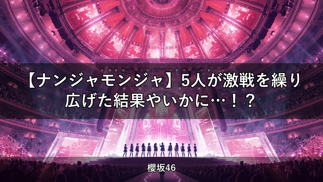 【ナンジャモンジャ】5人が激戦を繰り広げた結果やいかに…！？｜武元唯衣・増本綺良ほか出演【櫻坂チャンネル】