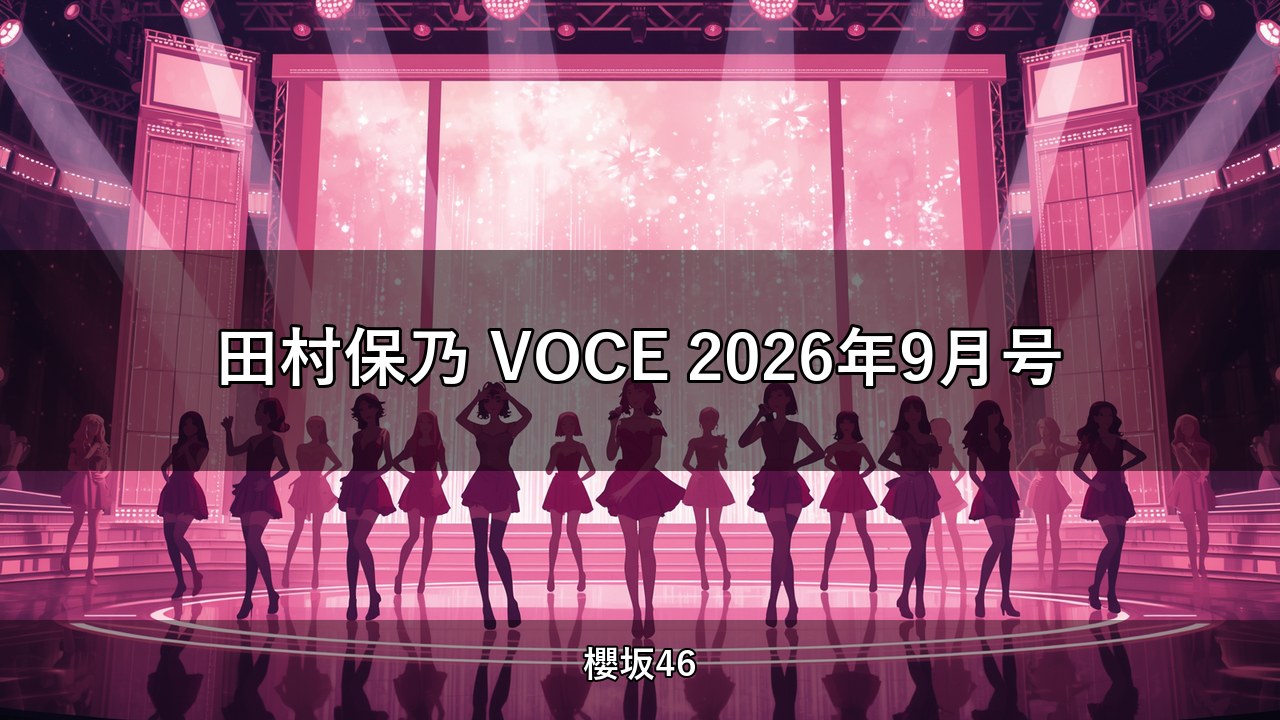 田村保乃 VOCE 2026年9月号