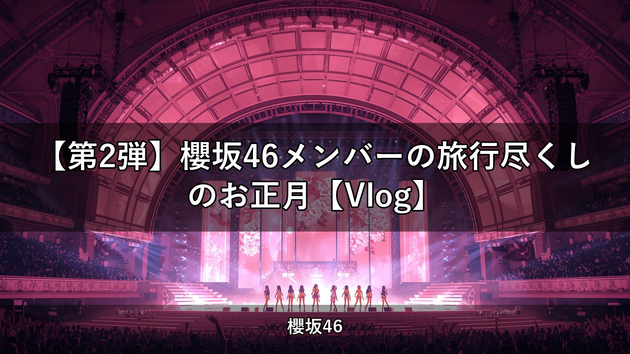 【第2弾】櫻坂46メンバーの旅行尽くしのお正月【Vlog】