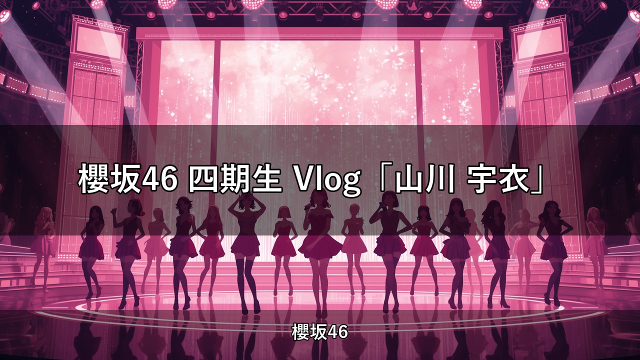 櫻坂46 四期生 Vlog「山川 宇衣」