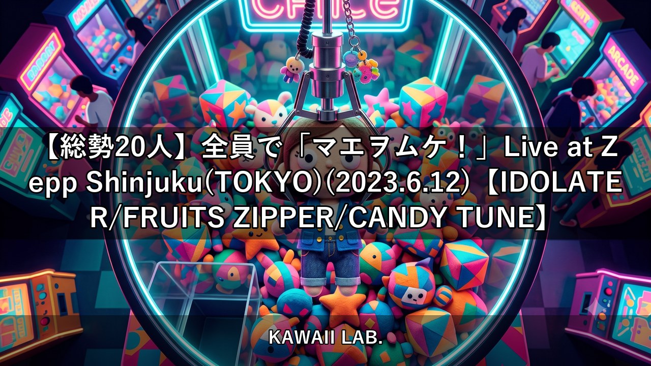 【総勢20人】全員で「マエヲムケ！」Live at Zepp Shinjuku(TOKYO)(2023.6.12)【IDOLATER/FRUITS ZIPPER/CANDY TUNE】