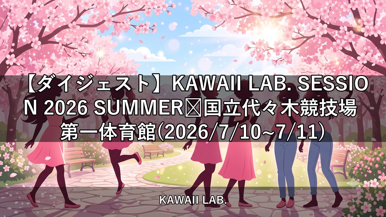 【ダイジェスト】KAWAII LAB. SESSION 2026 SUMMER📍国立代々木競技場 第一体育館(2026/7/10~7/11)