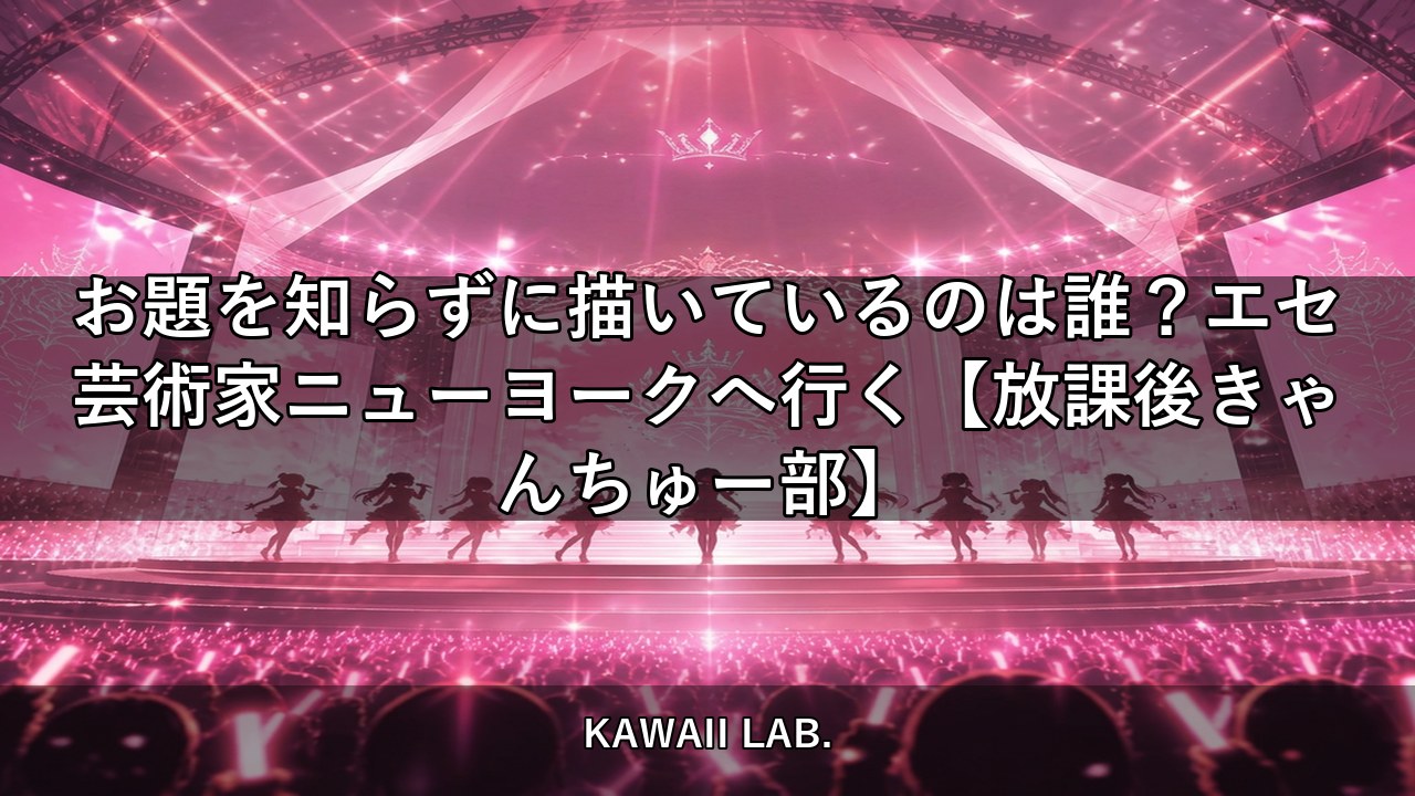 お題を知らずに描いているのは誰？エセ芸術家ニューヨークへ行く【放課後きゃんちゅー部】【KAWAII LAB.】