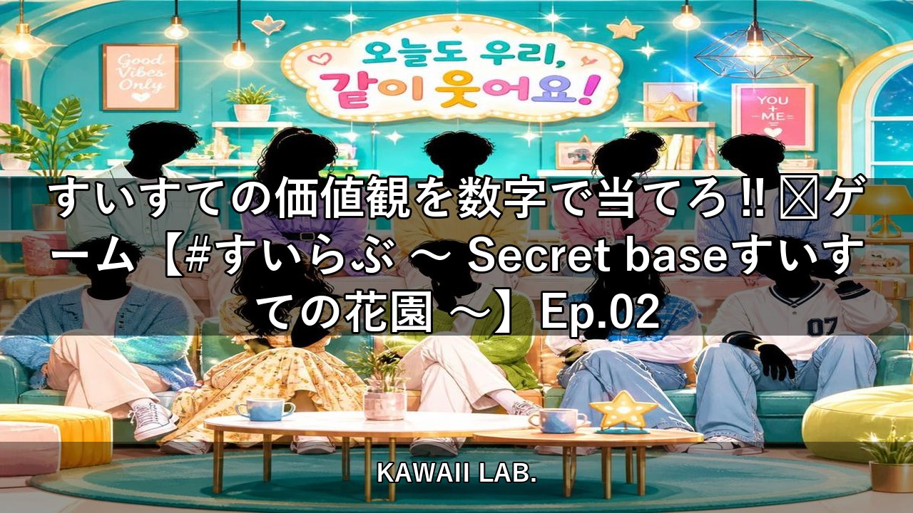 すいすての価値観を数字で当てろ‼︎ゲーム【#すいらぶ 〜 Secret baseすいすての花園 〜】Ep.02【KAWAII LAB.】